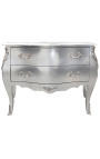 Baroque dresser of style Louis XV silver bronzes