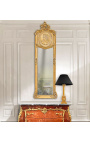 Miroir psyché de style Louis XVI doré profil feminin