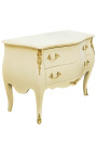 Barokkivaatteet Louis XV tyyli beige ja kulta pronssit