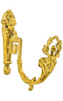 Coppia porta tenda in bronzo "Corona di alloro"