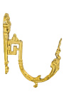 Coppia porta tenda in bronzo "Corona di alloro"
