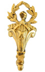 Coppia di porta-tende in bronzo "Couronne laurier"