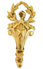 Coppia porta tenda in bronzo "Corona di alloro"