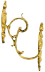 Pair of bronze curtain holder "Ribbon"