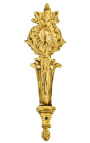Coppia porta tenda in bronzo "Fiore sole"