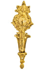 Coppia porta tenda in bronzo "Fiore sole"