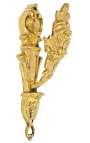 Paire de porte-embrasse en bronze "Marguerite"