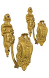 Pair of bronze curtain holder Multiple scenery