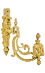 Coppia porta tenda in bronzo "Quiver e nastri"