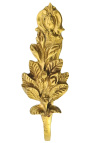 Coppia porta tenda in bronzo "Foglie"