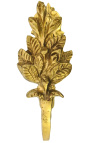 Coppia porta tenda in bronzo "Foglie"