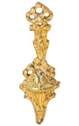 Paire de porte-embrasse en bronze "Vase et rubans"