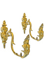 Paire de porte-embrasse en bronze "Rocaille"