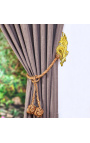 Pair of bronze curtain holder "Scrolls and rockery"