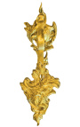 Pair of bronze curtain holder "Bouquet and acanthus"