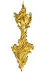 Paire de porte-embrasse en bronze "Bouquet et acanthes"