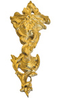 Paar bronzen curtainhouder "Bouquet en acanthus"