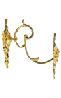 Par de suporte de cortina de bronze "Bouquet e acanto"