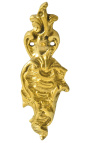 Coppia porta tenda in bronzo "Piccolo acanthus"