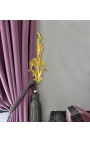Coppia porta tenda in bronzo "Fiore urna"