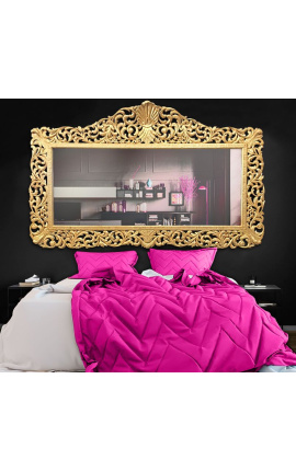 Enorme mirall d&#039;estil barroc de fusta daurada