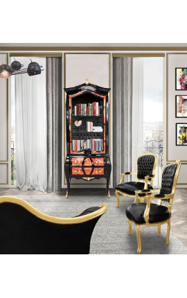 Boulle party display kabinet sort Napoléon III stil