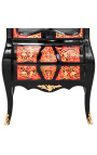 Boulle Marquetry Display Kabinet svart Napoléon III stil