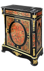 Buffet med Marquetry Boulle Style Napoleon III svart marmor - 4