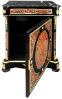 Boulle estilo marquet buffet Napoléon III mármore preto