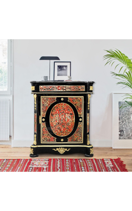 Bufet cu marmura neagra in marqueterie stil Boulle Napoleon III