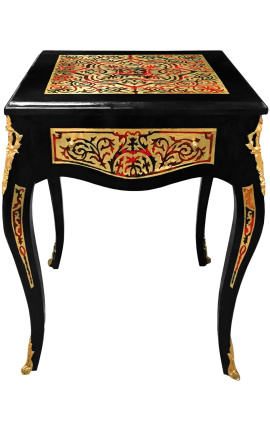 Table d'appoint marqueterie Boulle de style Napoléon III