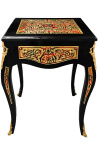 Table d'appoint marqueterie Boulle de style Napoléon III