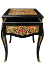 Intarsyjny stolik boczny w stylu Napoleona III Boulle