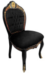 Napoleon III Stilul de mese de masă Boulle Marquether Negru Fabric negru Lemn negru - 4