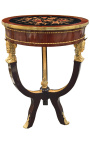 Empire-stil 3 fots sidebord med gylden bronse