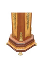 Napoleon III style column with rams and gold bronzes