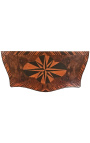 Eingelegte Kommode mit 2 Schubladen "kompass rose" goldene bronzen