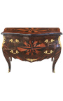 Commode en marqueterie avec 2 tiroirs "Rose des vents"