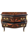 Inlaid dresser with 2 drawers "compass rose" golden bronzes