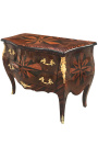 Commode en marqueterie avec 2 tiroirs "Rose des vents"