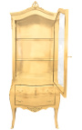 Baroque display cabinet gold leaf with gold bronzes