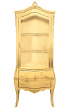 Barocke Vitrine aus Blattgold mit Goldbronzen