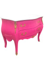 барокко Комод Louis XV стиль розовый и белый топ с 2 ящиками