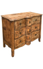 Commode 3 cajones de madera natural