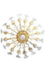 Large bronze chandelier and glass with 16 arms