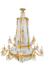 Enorme lustre de style Napoléon III avec 18 bras de lumières