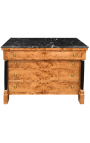 Empire Style Elm Loupe Dresser with Black Marble