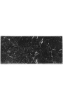 Empire Style Elm Loupe Dresser con mármol negro