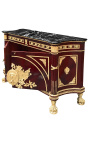 Commode buffet de style Empire avec bronzes dorés et marbre noir