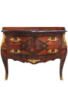 Inlaid Dresser Louis XV stílus két fiókkal Geometriai minták